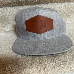 Gray snapback hat